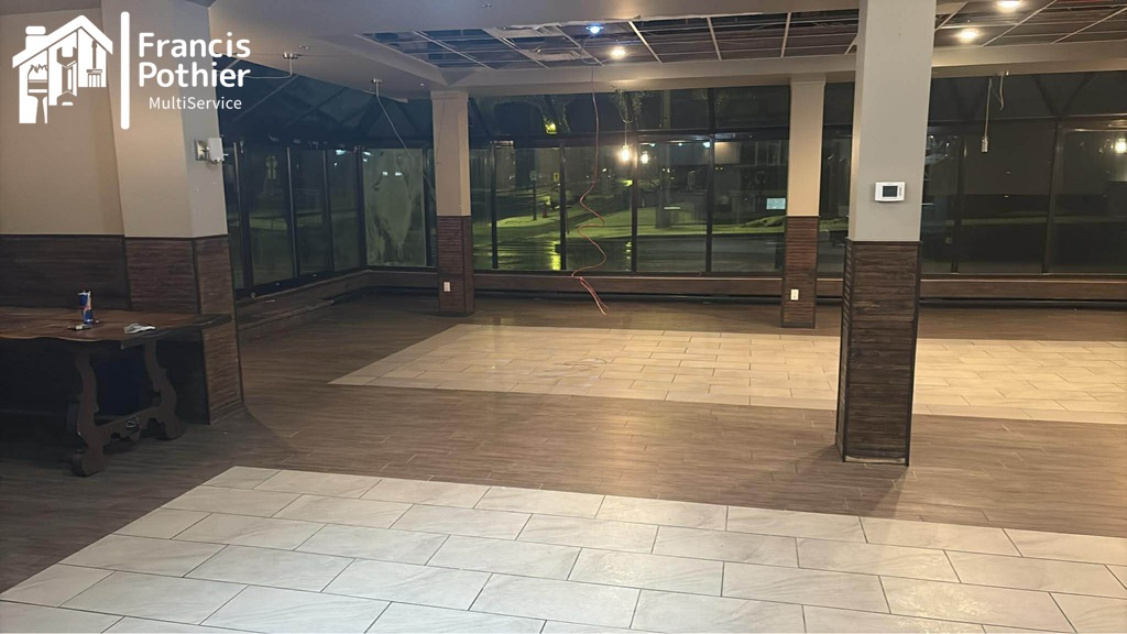 Nettoyage complet de la salle à manger