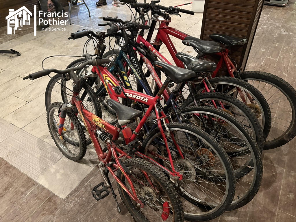 Vélo récupéré pour dons
